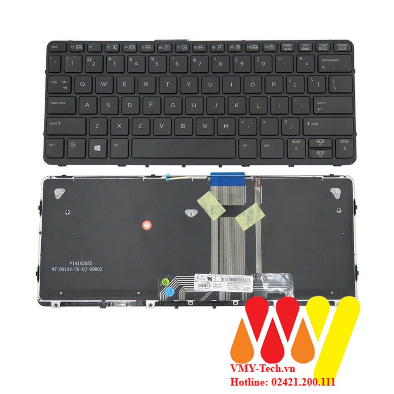 Bàn phím Laptop HP PRO X2 612 G1 ZIN LED NEW 100%