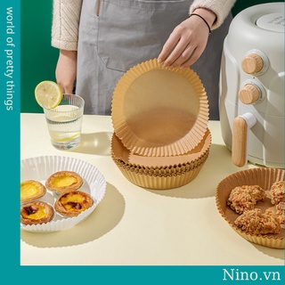 Giấy Nến Lót Nồi Chiên Không Dầu 1 Tệp 50 Tờ Cực Tiện Không Gây Hỏng Nồi