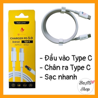 Dây sạc nhanh cáp type c ra Type C dành cho các máy android chính hãng LD Link