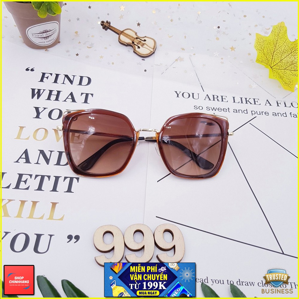 KÍNH MÁT NỮ THỜI TRANG VIỀN DÀY 1117 MẪU MỚI CAO CẤP SH999