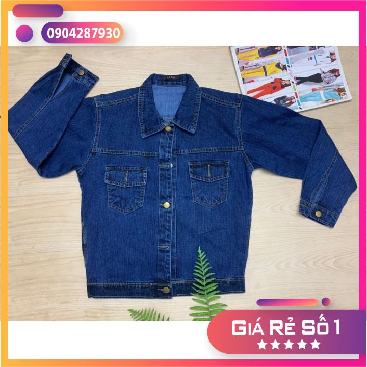 [FREE SHIP] Áo khoác bò - Áo khoác bò denim cho nữ chất đẹp dày dặn - Vạn xuân shop