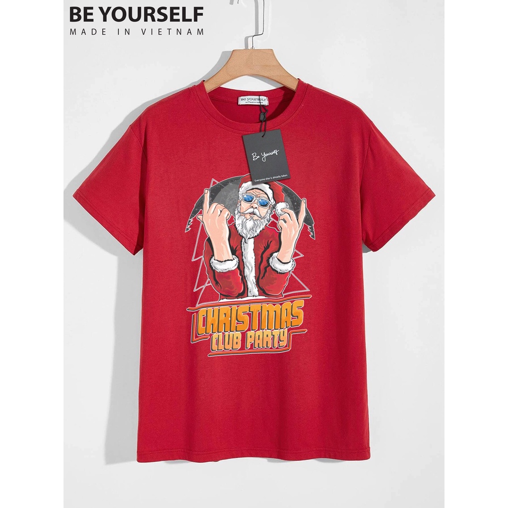 Áo Thun Tay Ngắn Unisex Đủ Size M L XL - ÔNG GIÀ NOEL SWAG CHẤT HÌNH IN TO Y ẢNH