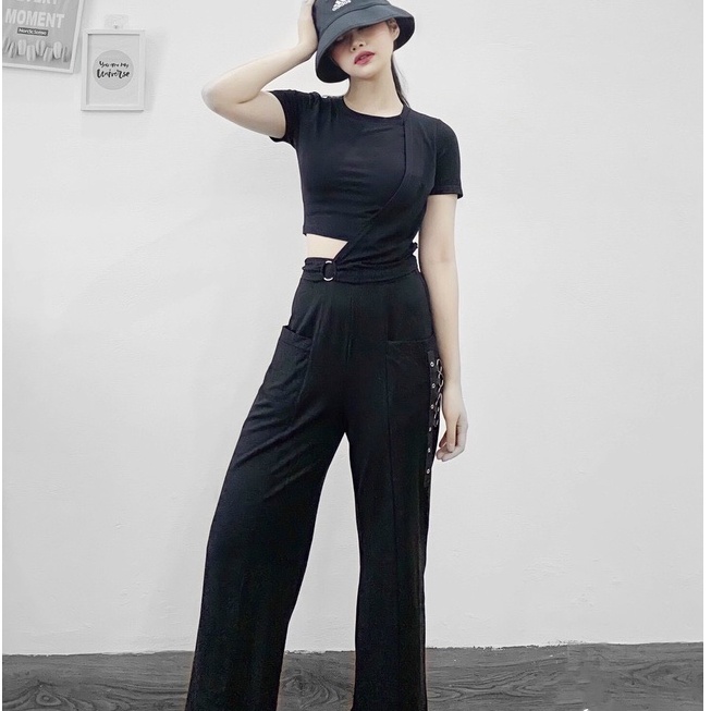 Áo croptop cá tính áo đi nhảy tập thể thao choé shop unisex
