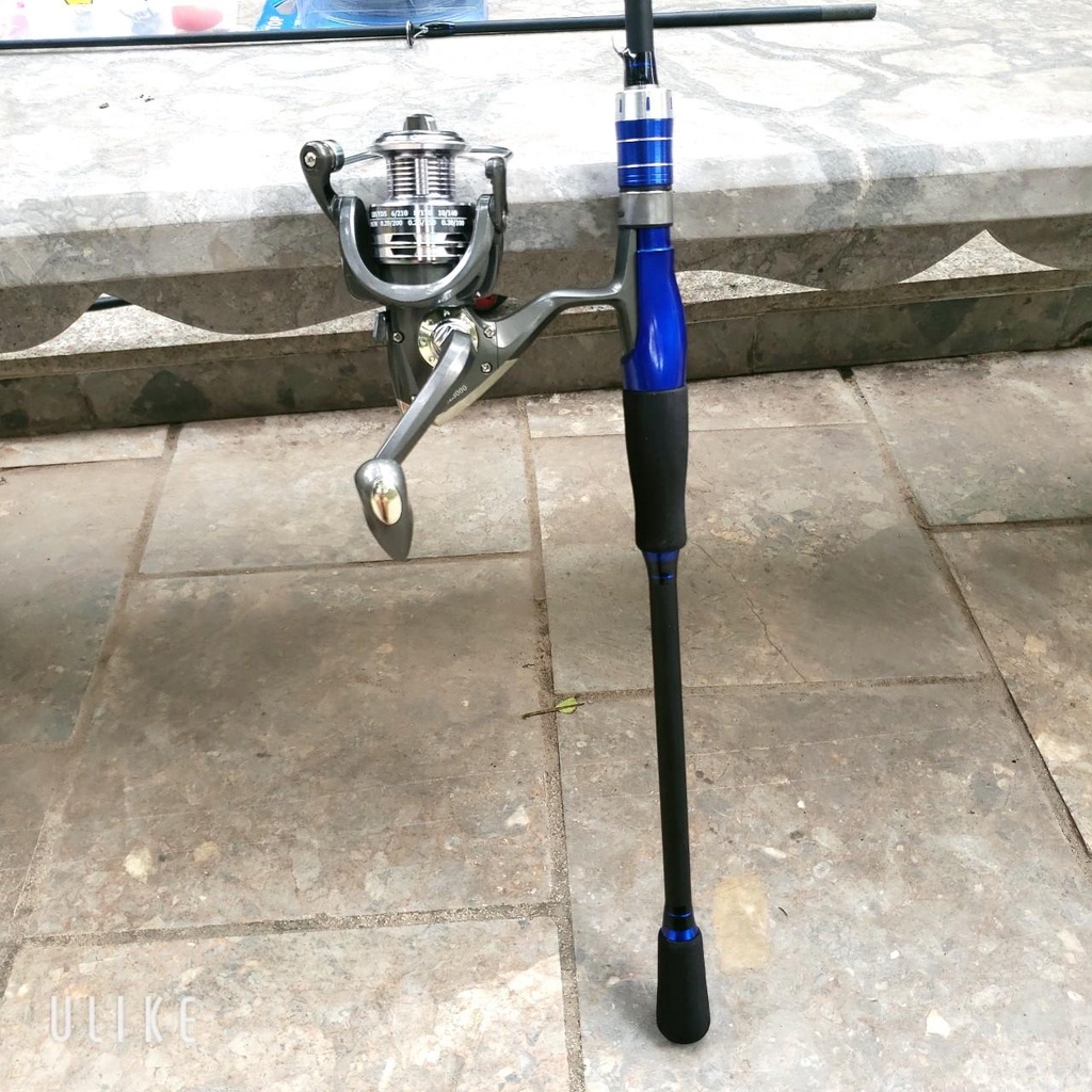Bộ cần câu cá lure máy đứng 1.65m - 1.8m - 2.1m - 2.4m + Máy kim loại + dây câu lure + hộp mồi lure