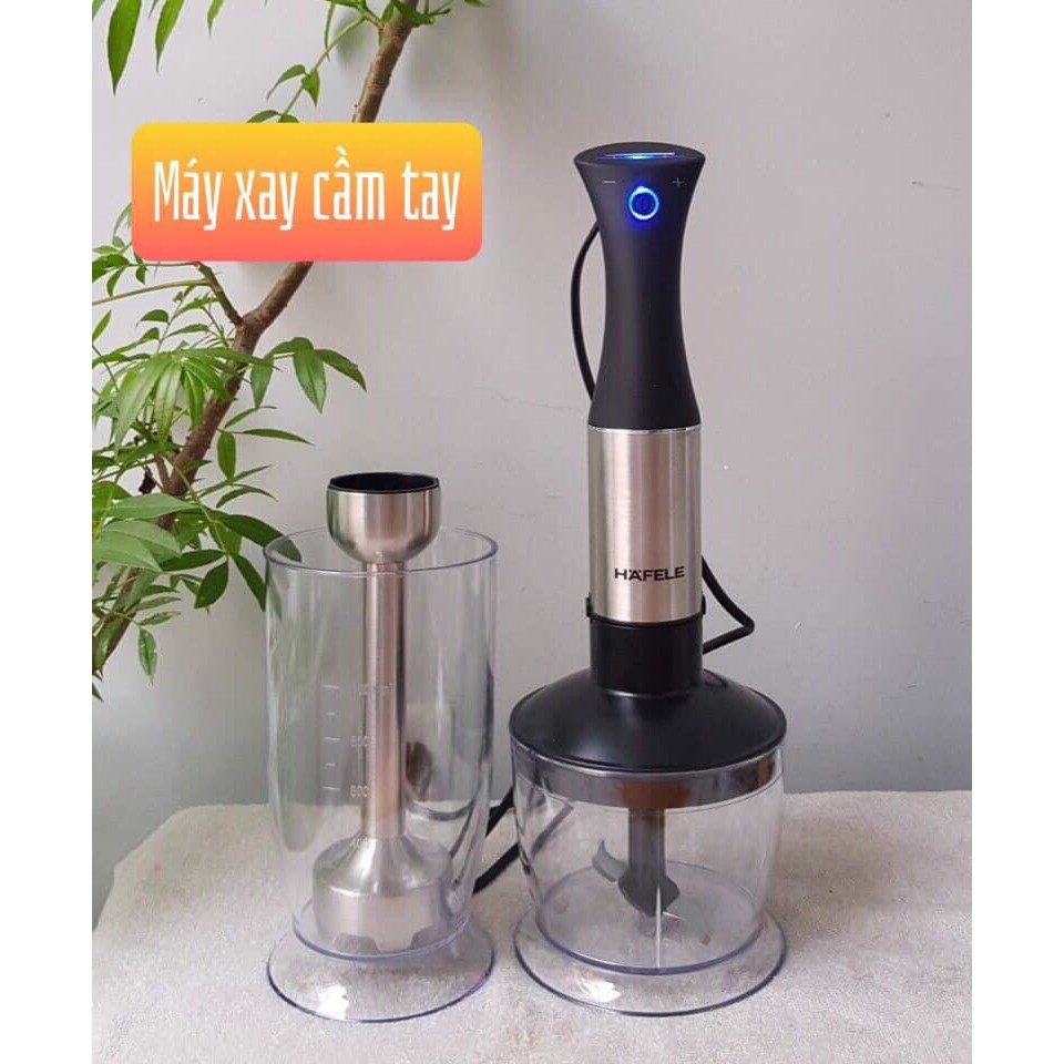 Máy xay đa năng cầm tay Hafele CHÍNH HÃNG,1 cối nhựa 1 lít kèm 1 cối xay ruốc (rẻ nhất shopee)