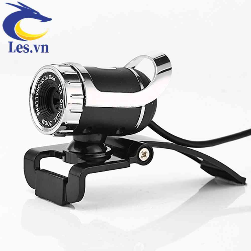 Camera USB 300,000 Pixel HD Xoay 360 Độ°Mic Kẹp Cho Máy Tính Skype
