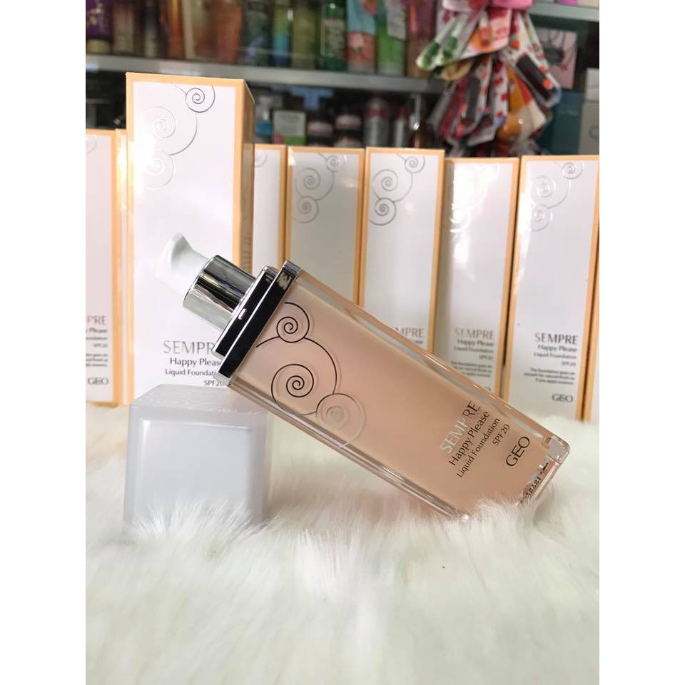 KEM NỀN GEO SEMPRE HAPPY & PLEASE LIQUID FOUNDATION CHÍNH HÃNG HÀN QUỐC