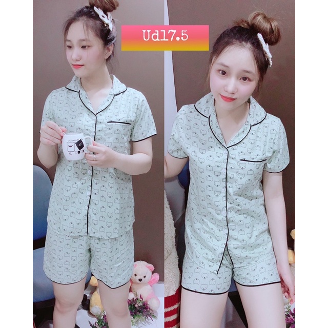 Bộ kate thái đùi in hình free size