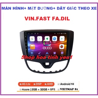 Màn Hình 9 inch OLED C2 Cho Xe FADIL. DVD Android lắp sim 4G ram2G-rom32G Tặng Mặt Dưỡng Giắc Zin Cho VINFAST FADIL.