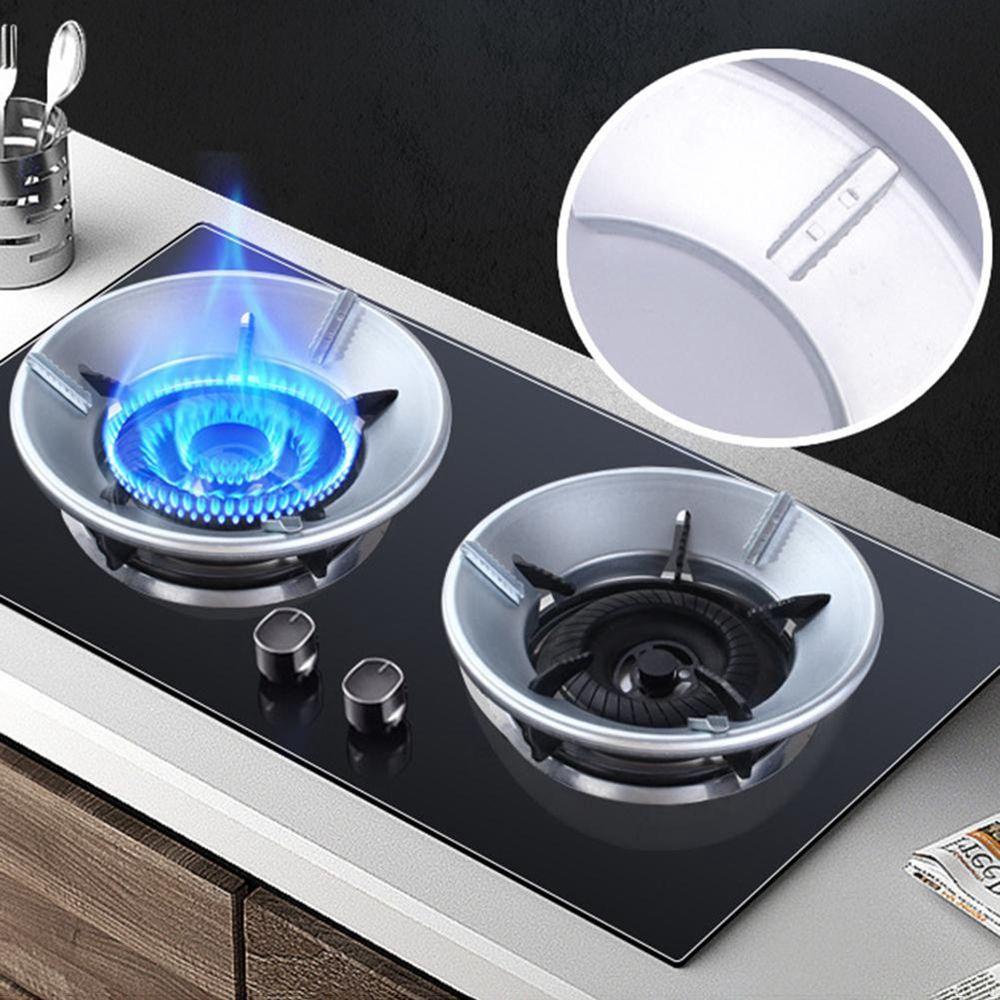 GIOVANNI Cooker Energy Saving Cooktop Fire-gathering Gas Stove Wok Ring Wind Shield Bracket Heat Insulation Windproof Household Pan Holder Stand Home Wok Rack Stove Trivets