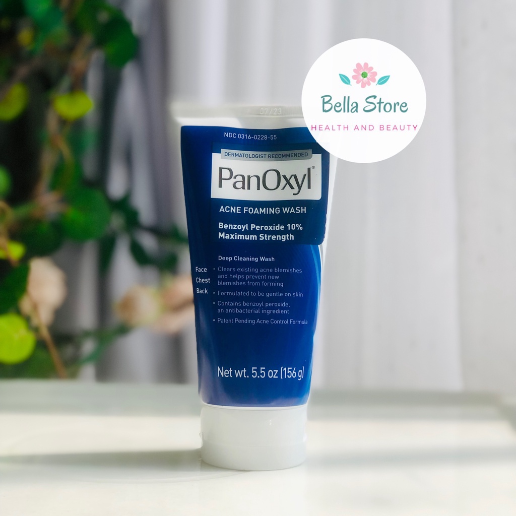 Sữa rửa mặt giảm mụn PanOxyl Acne Foaming Wash Benzoyl Peroxide 4% / 10% Maximum Strength