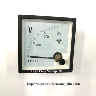 Đồng hồ đo điện áp vôn bew-72 300vac 72x72mm
