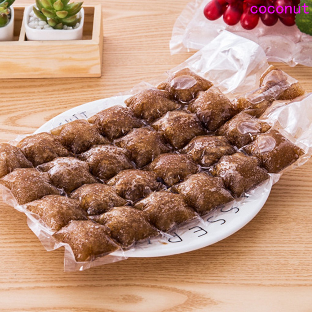 Set 10 túi khuôn làm nước đá viên nước hoa quả sử dụng 1 lần