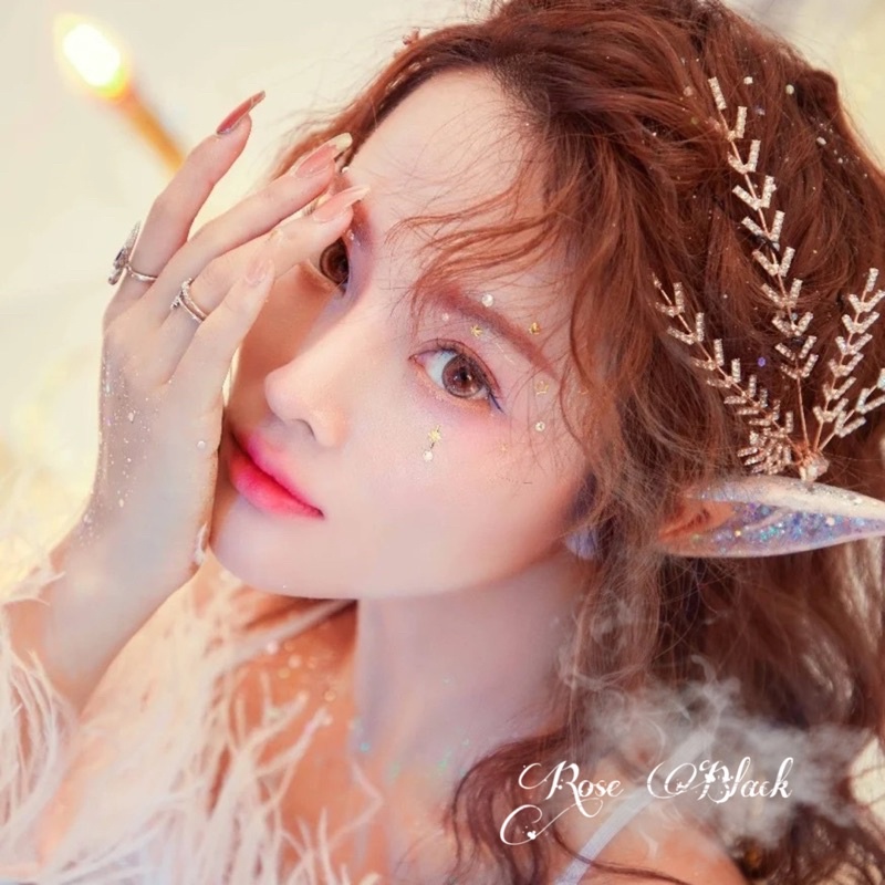 (Loại 1 không rơi kim tuyến) 1 đôi tai giả đính nhũ bling, tai giả phụ kiện cosplay mã U-99