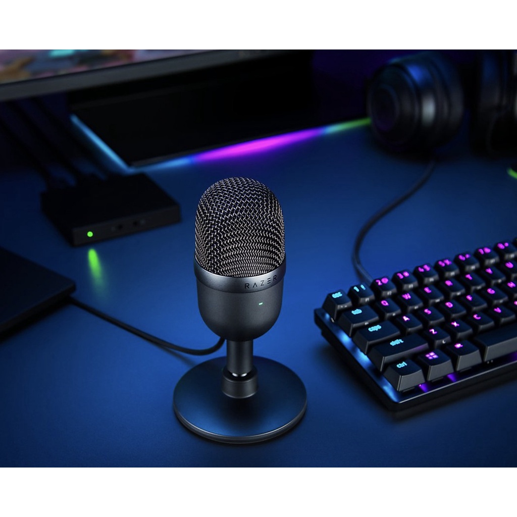 Micro Thu Âm Razer Seiren Mini Cho Máy Tính Bàn, Laptop - Hàng chính hãng