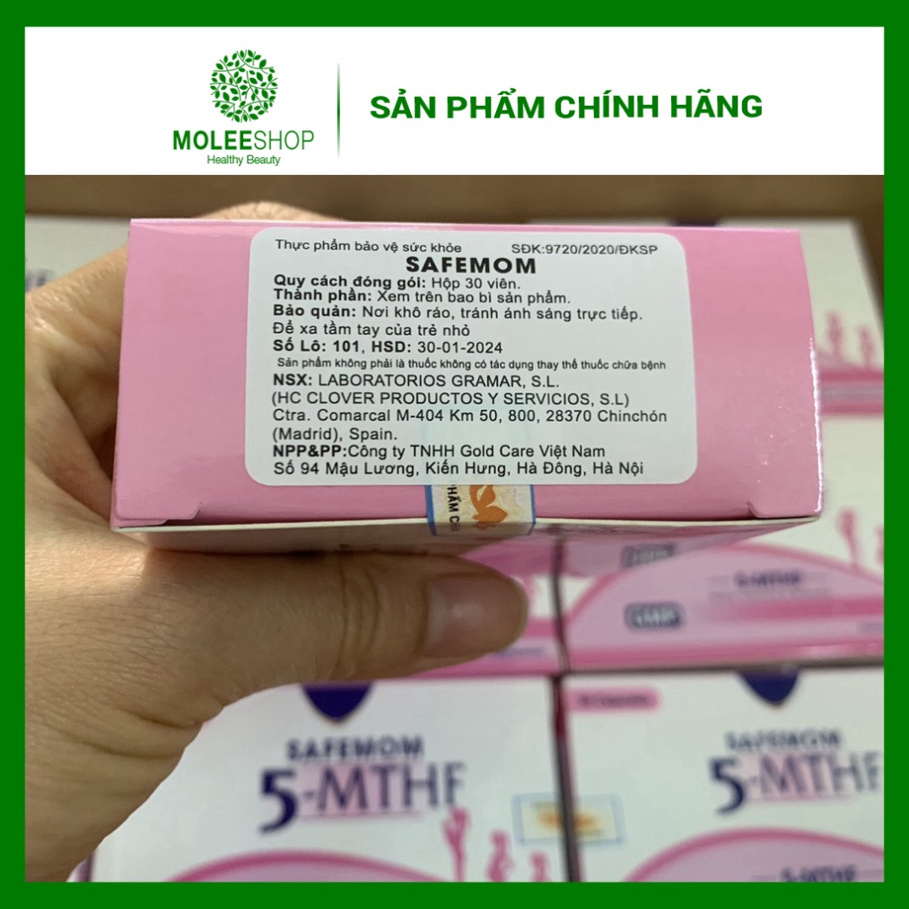 MoleeShop -  Safemom  5-MTHF [CHÍNH HÃNG] viên uống cho phụ nữ có thai