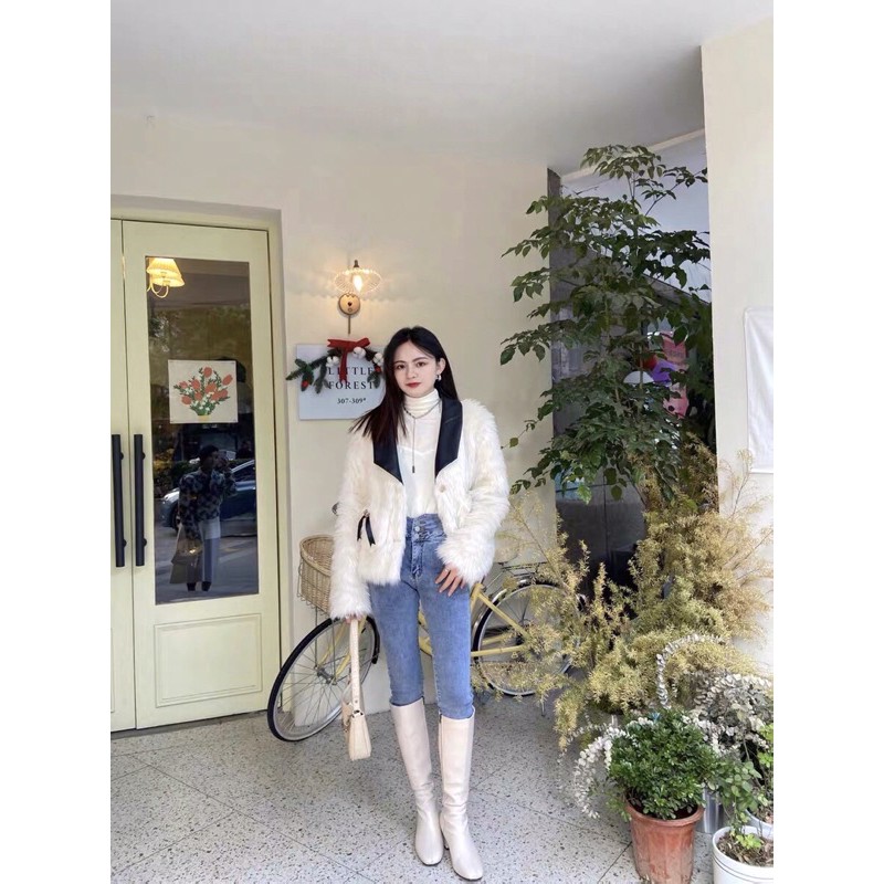❤SẴN  Boots cao kéo khoá gót vuông Hàn Quốc