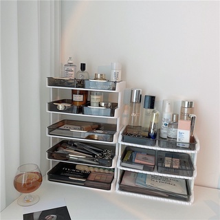 Kệ Đựng Mỹ phẩm, khay để đồ trang điểm 3 tầng, 4 tầng sang trọng thiết kế ngăn kéo, chia ngăn tiện lợi, Kệ nhà tắm