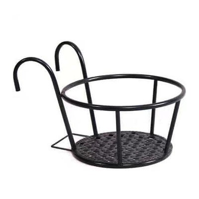 Giỏ hoa treo ban công- Giỏ sắt treo chậu cây khung chắc chắn, thẩm mỹ cao Kt: 22x20xCao20cm