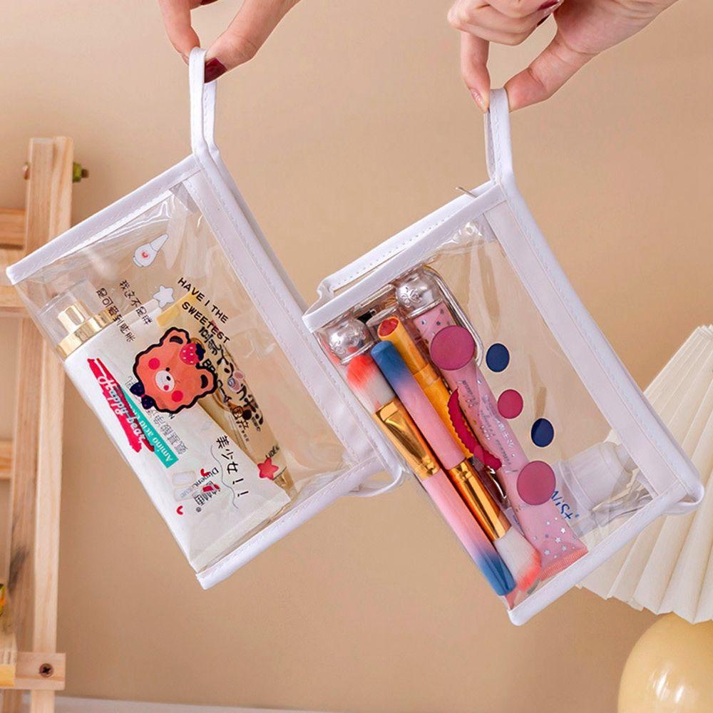 Túi Đựng Đồ Trang Điểm Bằng PVC Trong Suốt In Hoạt Hình Ốp