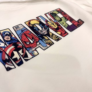 ÁO THUN NAM NỮ - [ MARVEL ] LOGO CUSTOM