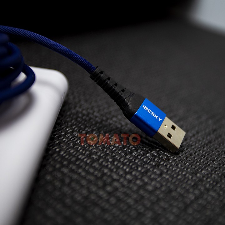 Dây Sạc Micro USB IBESKY LS32 X14 , Cáp Sạc Nhanh 5A Cho Android Chính Hãng - Phụ Kiện Tomato