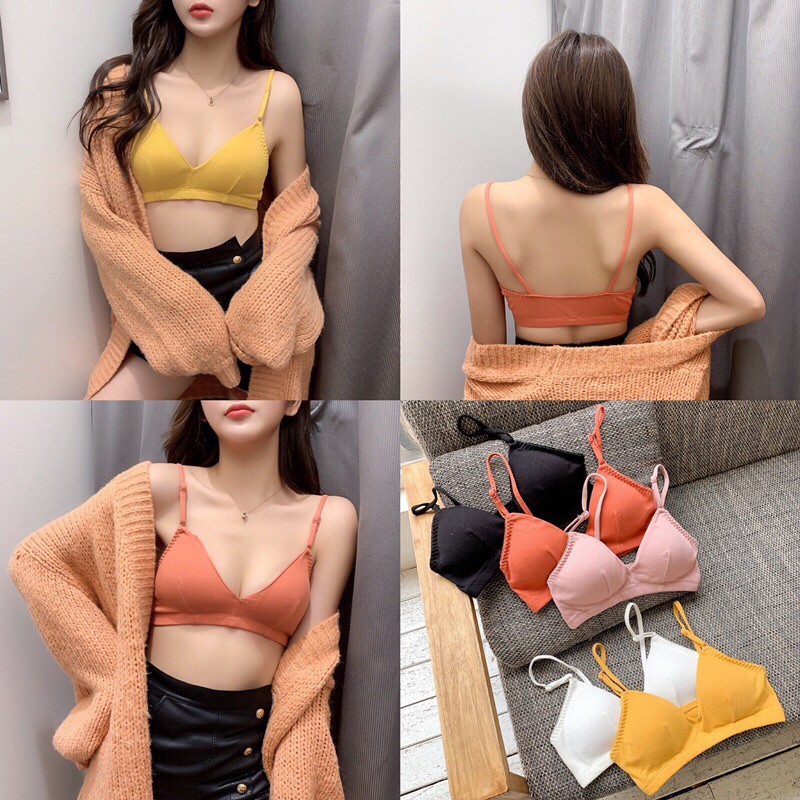 Áo Bra 901 Bralette Cotton Gân Mẫu Mới Nhất 2021
