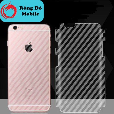 [Siêu Rẻ] Miếng dán vân carbon lưng IPHONE 6/6S/7/8 Plus X/XS/XR/XSMax 11/11 Pro Max 12/12 Pro Max