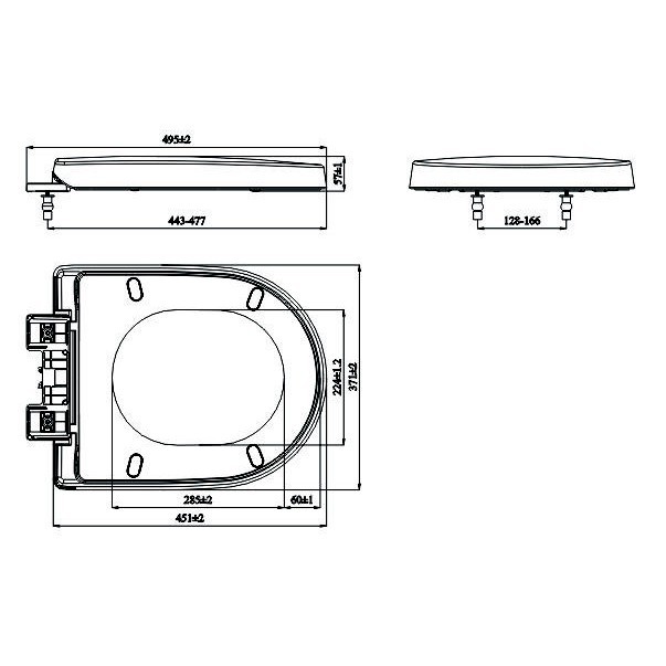 Nắp bồn cầu HA-23 Rơi Êm Nhựa Plastic Siêu Bền