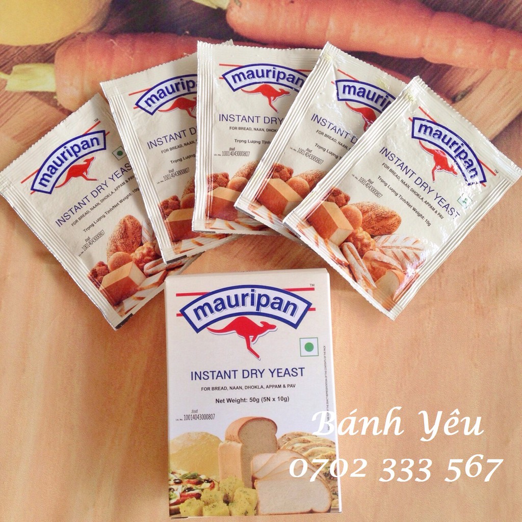 [Mã 77FMCGSALE1 giảm 10% đơn 250K] Men khô lạt Mauripan hộp 5 gói 50g