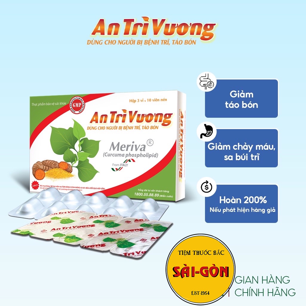 An Trĩ Vương Hỗ Trợ Cải Thiện Táo Bón, Bệnh Trĩ Giúp Thanh Nhiệt, Giải Độc Có Thể Sử Dụng Cho Phụ Nữ Có Thai