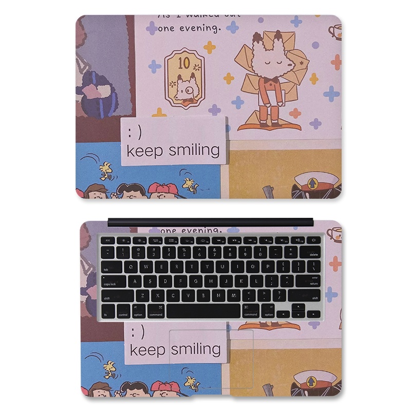 Miếng dán bảo vệ laptop họa tiết chữ độc đáo