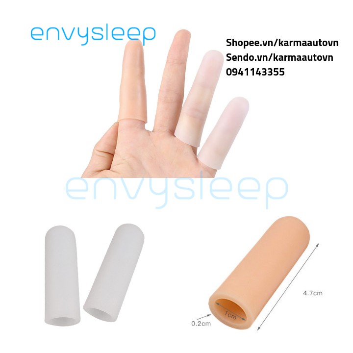 Lót silicon bảo vệ ngón và móng CHÍNH HÃNG ENVYSLEEP, 1 bộ 2 cái