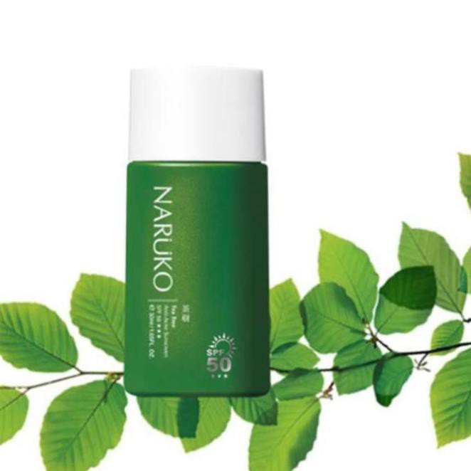 Kem chống nắng SPF50 Naruko trà tràm Tea Tree Anti-Acne Sunscreen SPF50 30 ml