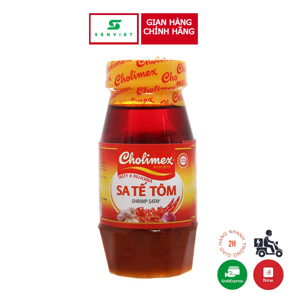 SATE TÔM CHOLIMEX HŨ 90G THƠM NỒNG, CAY VỪA, ƯỚP ĐỒ NƯỚNG KHÔNG SỢ CHÁY