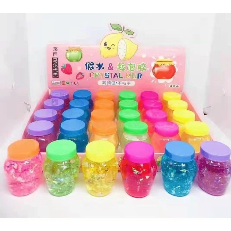 Hộp 24 hũ slime loại to cực đẹp ( sỉ đồ trẻ em)