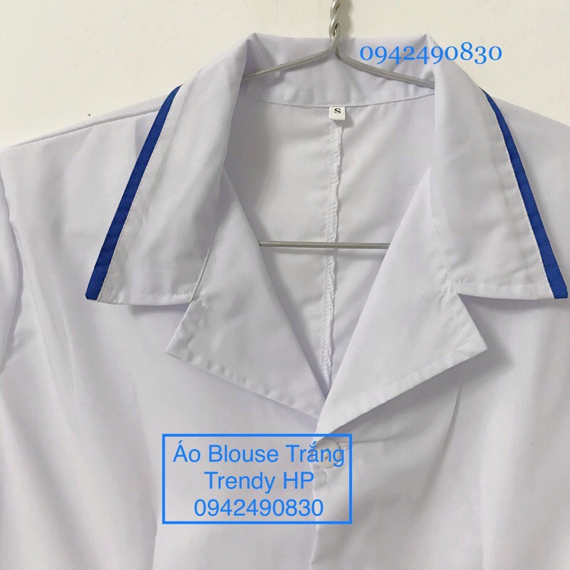 [Sỉ] Áo y tá nữ, áo blouse nữ cộc tay điều dưỡng viên Lon Nhật