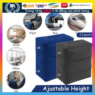Tiện lợi bơm hơi gối kê chân ghế gác chân bơm hơi đệm dùng để cho du lịch văn phòng xe hơi đi máy bay