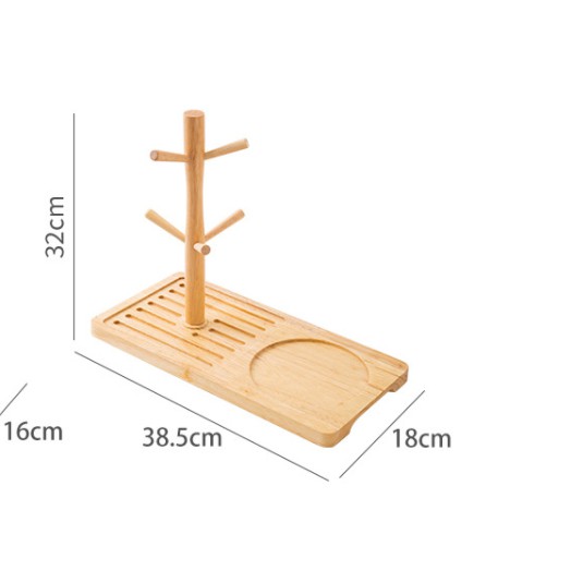 SẴN HÀNG-KHAY GỖ TRE KÈM GIÁ TREO CỐC