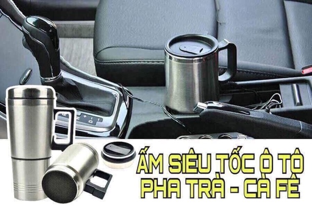 Ấm đun nước xe ô tô loại 12v và 24v, Ấm đun nước trên xe ô tô cao cấp
