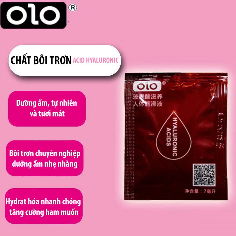 Gói gel bôi_trơn gốc nước cho nam và nữ tiện dụng 7ml Olo an toàn cho da nhạy cảm tận hưởng cảm xúc- Hanayuki Asia