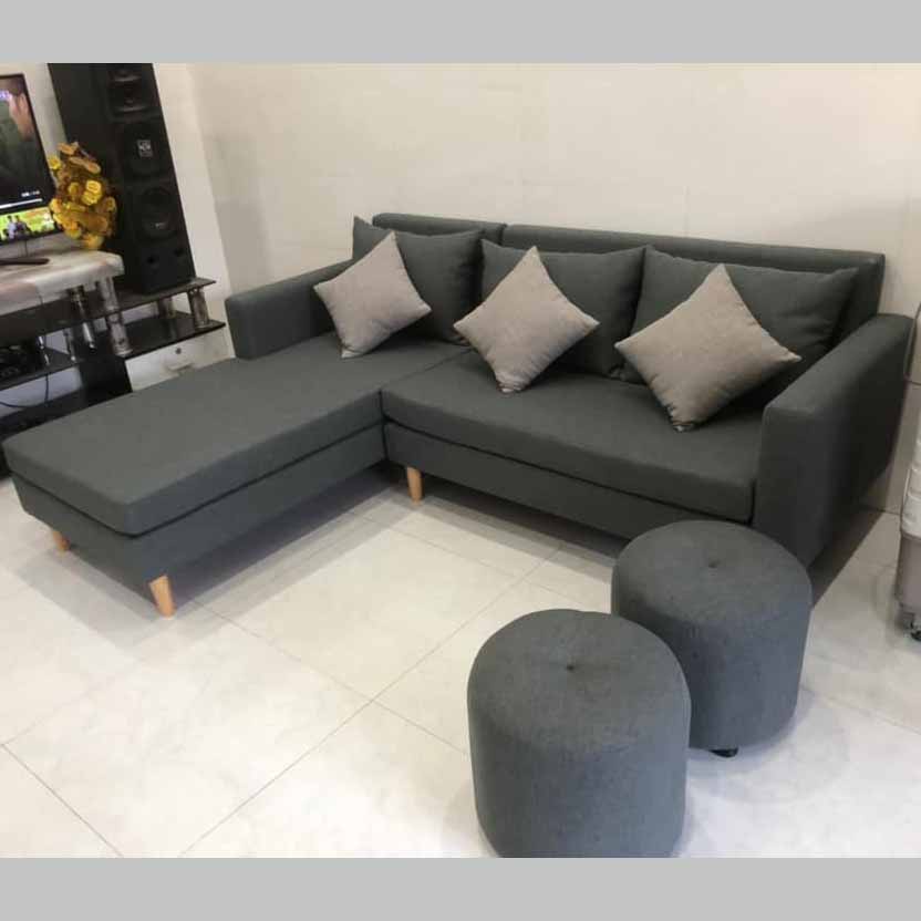 Bộ ghế sofa phóng khách góc L giá rẻ hiện đại