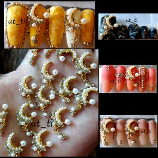 charm nail_ đá mặt trăng kèm lắc 🌼 mã 16