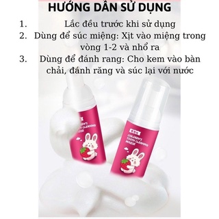 Kem đánh răng tạo bọt cho bé (3 vị)