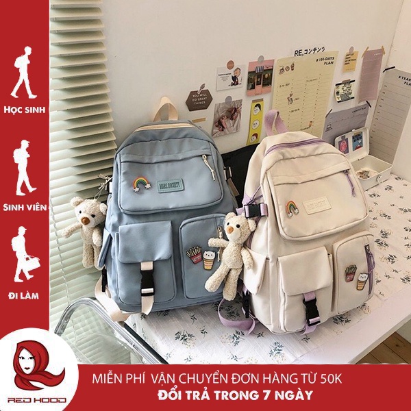 Balo ulzzang chống nước thời trang nữ đi học đi chơi dễ thương cute chống nước