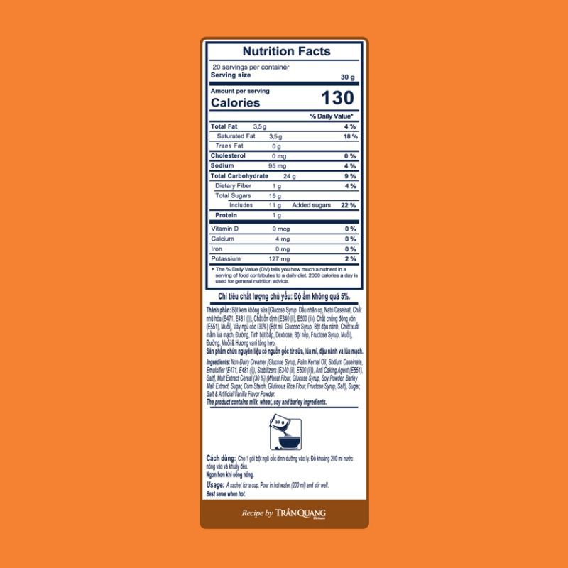 Cà Phê Hòa Tan 3in1 Good Morning Trần Quang gói 480gr (24 gói x 20gr) | BigBuy360 - bigbuy360.vn