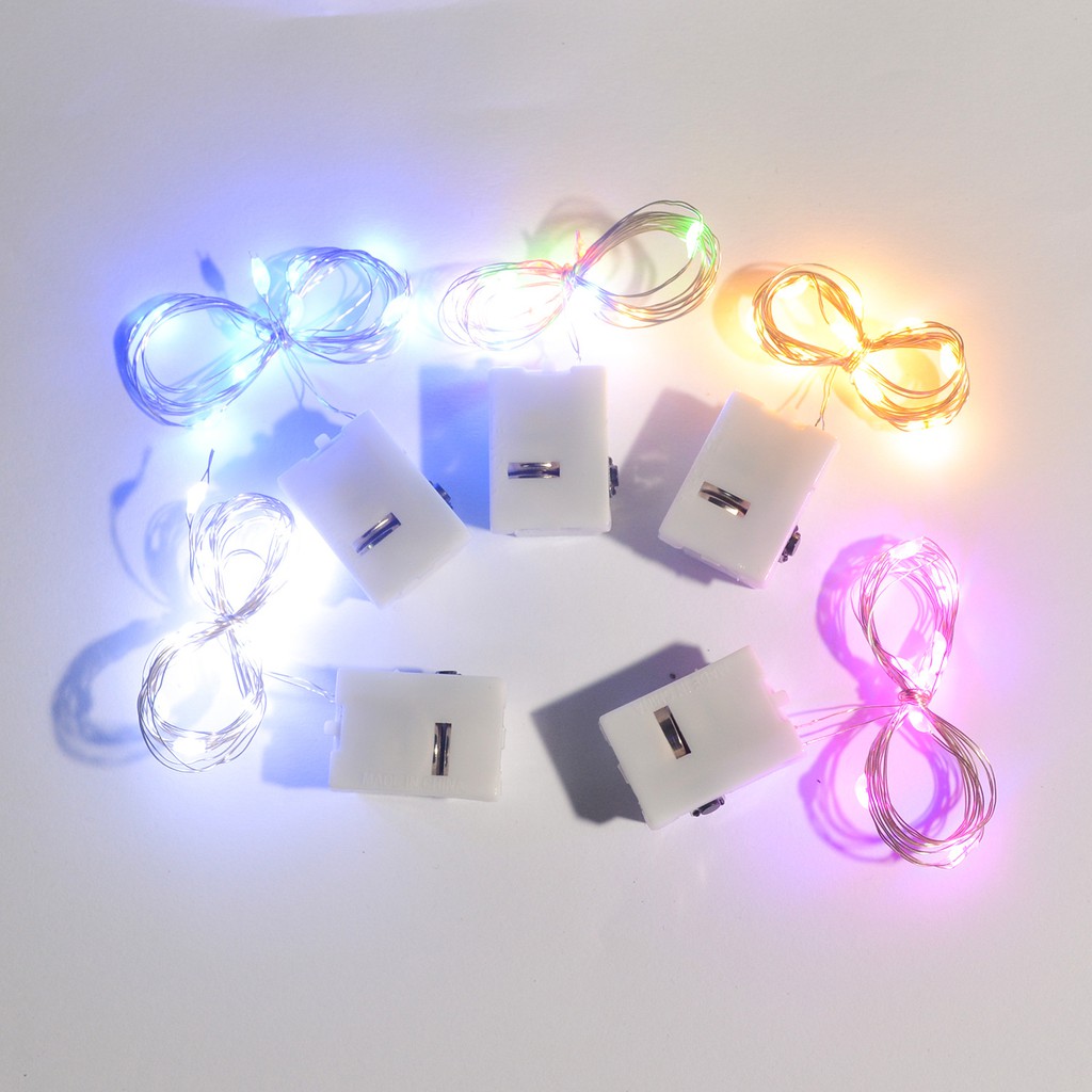 Dây Đèn Led 3 Chế Độ Pin AG13 Dùng Trang Trí Giáng Sinh