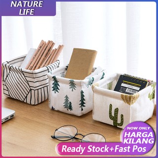 Giỏ đựng đồ bằng vải họa tiết đáng yêu tiện lợi