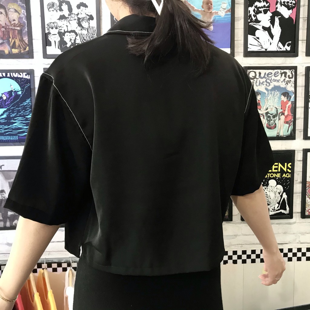 [Hàng cao cÁo thun cặp STRANGER® Heavy Cotton, áo Sơ Mi couple, Croptop