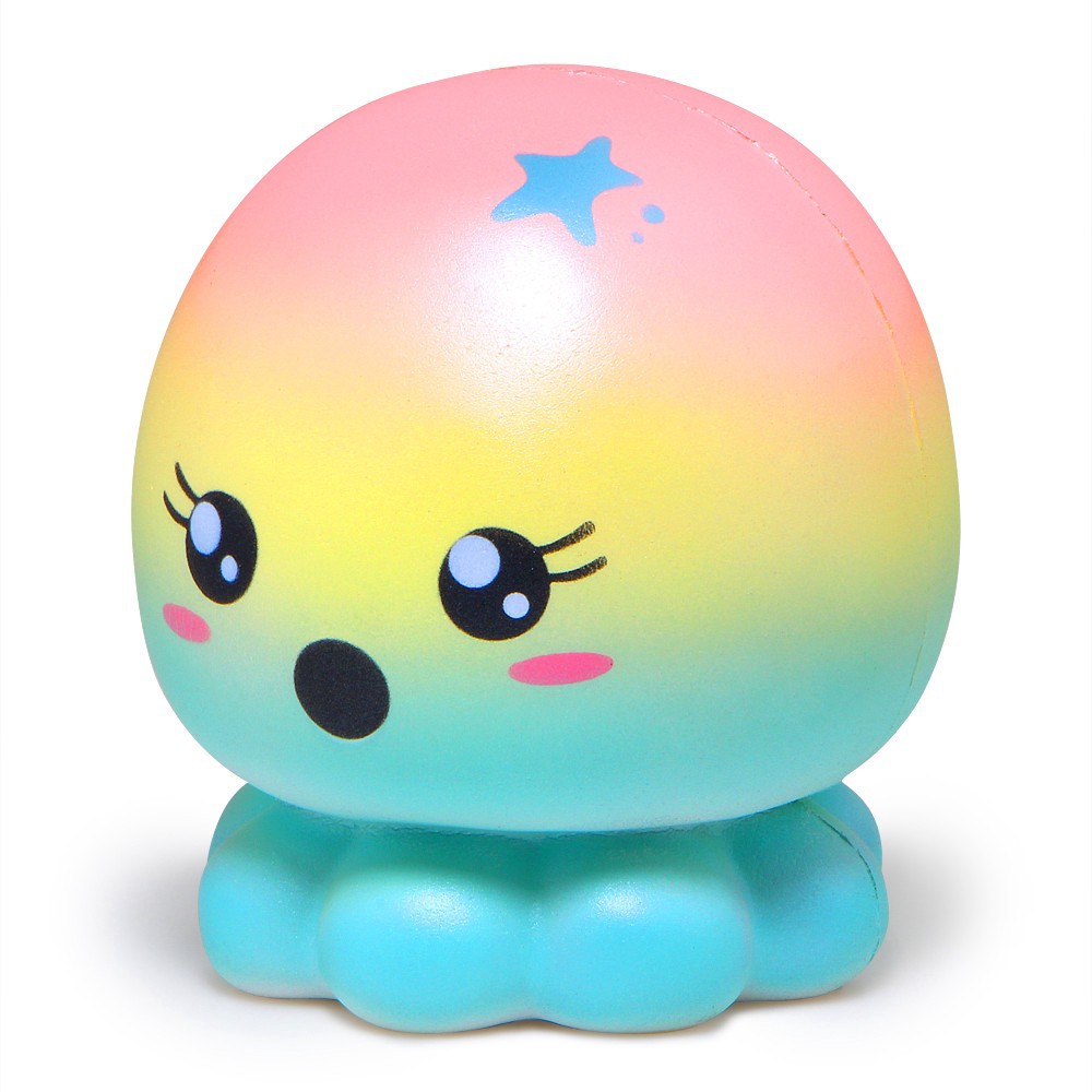 Cute Starry Sky Octopus Squishy Slow Rising Cream Scented  Squeeze Toy  shop bansigudetama